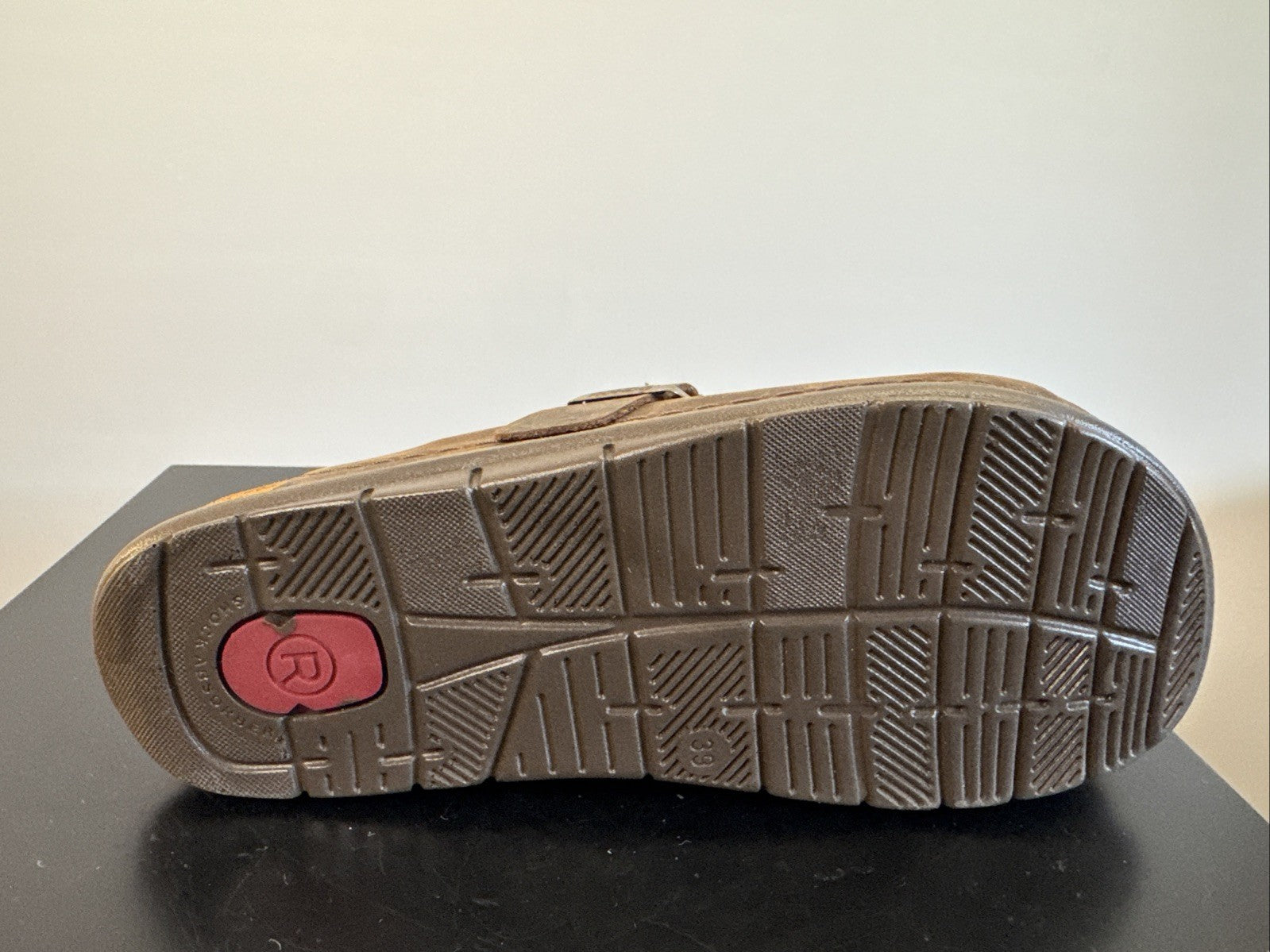 Rohde Herren Pantolette Gr. 39 Mocca Nebuk Pantoffel  Schuhweite G 6743