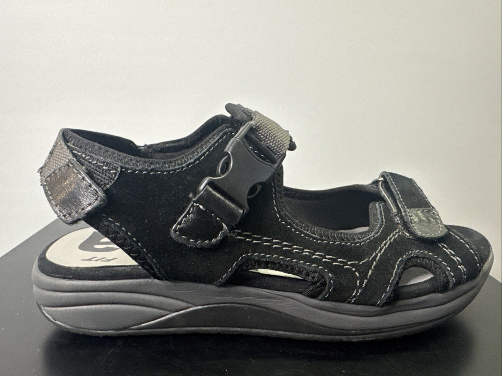 Jana Sandale Gr. 39 Schwarz Leder Damen 