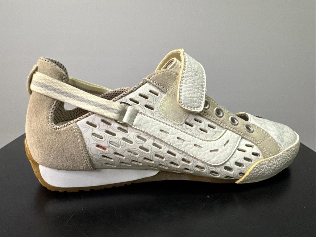 Rieker Halbschuh Gr. 37 Damen Leder Weiß