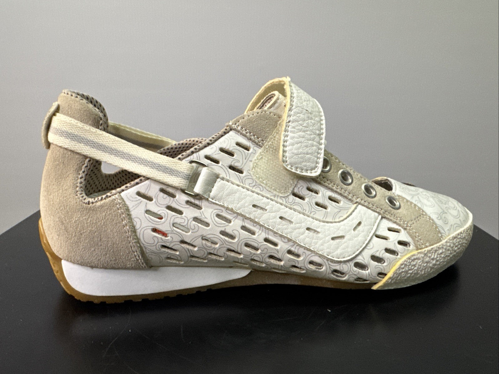 Rieker Halbschuh Gr. 37 Damen Leder Weiß