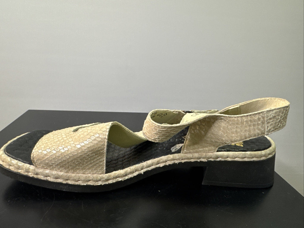 Rieker Sandalette Gr. 43 Leder Beige