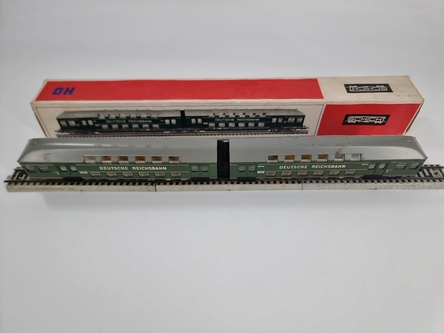 Schicht VEB H0 5452531/426/46 Doppelstockzug Mittelteil 2Tlg OVP