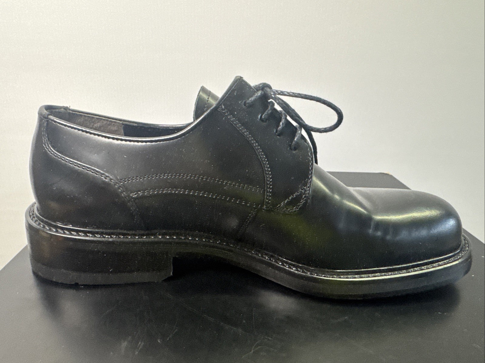 Lord Exzellent Herrenschuh Gr. 7.5 41 Leder Schwarz