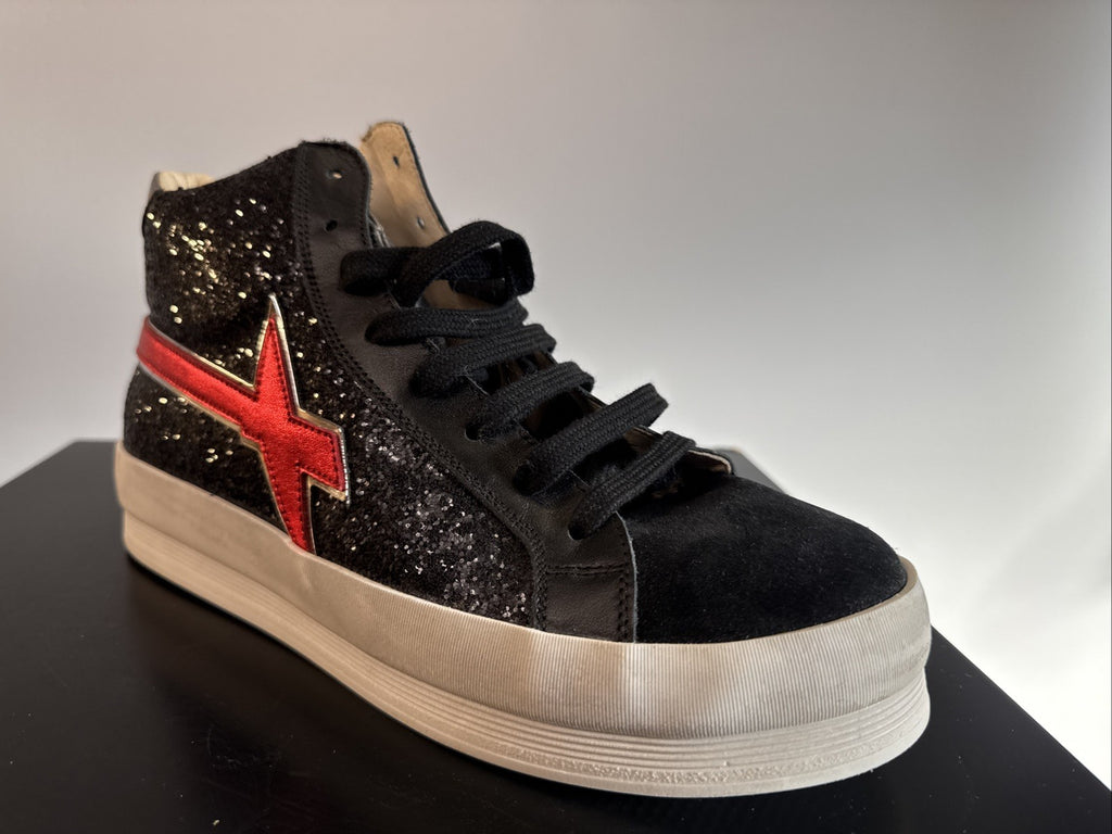 W6YZ Damen Sneaker Gr. 40 Wild-W Mod Top Schwarz