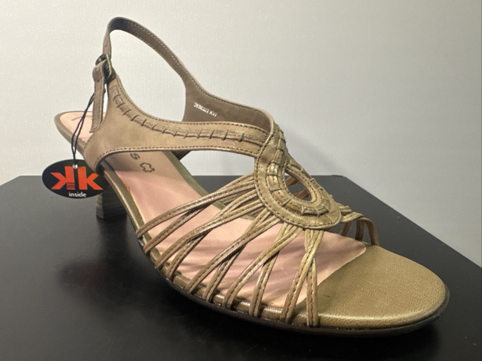 Tamaris Sandalette Gr. 41 Damen Leder Braun 