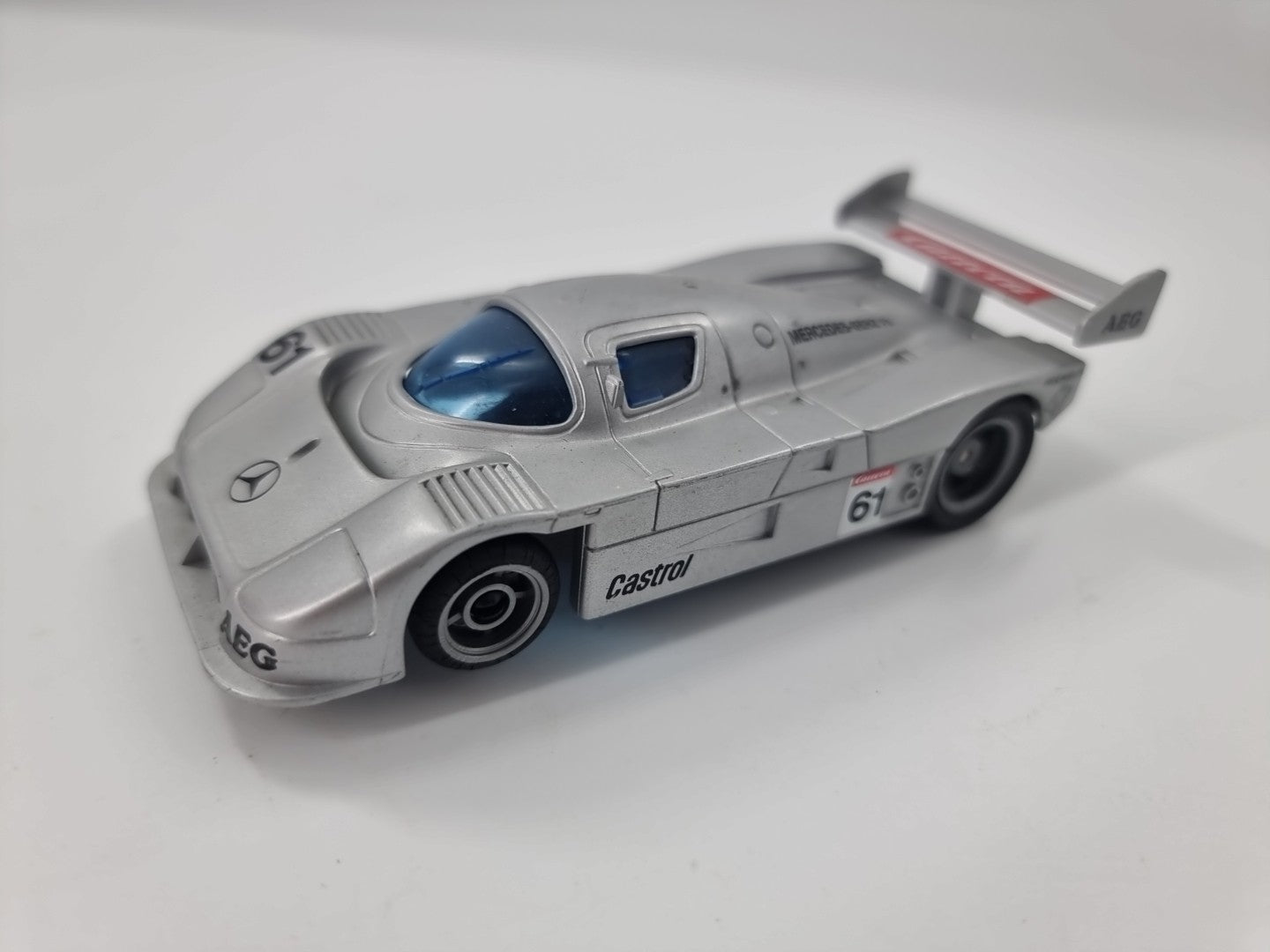 MERCEDES BENZ AMG SILBER CARRERA SLOT CAR SPIELZEUG 