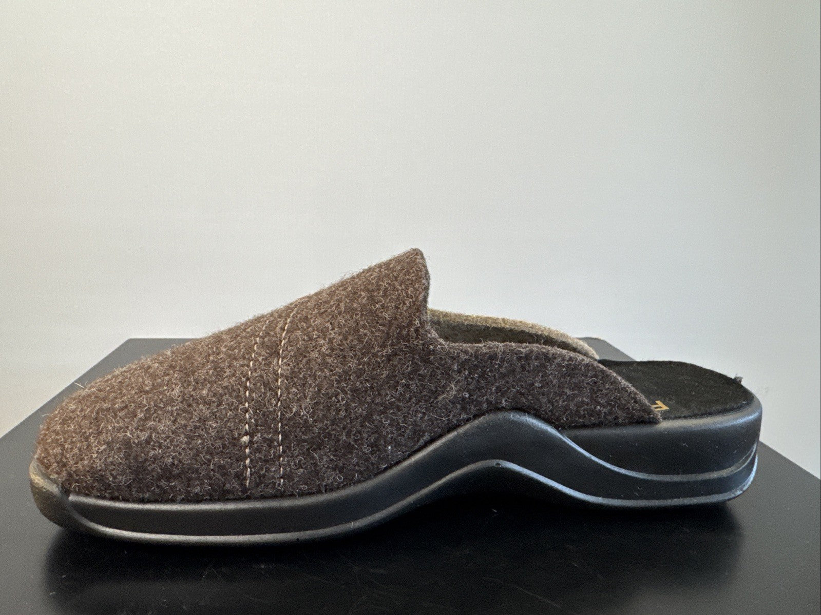 Rohde Herren Filz Pantolette Gr. 40 Mocca Pantoffel Weite G 2731