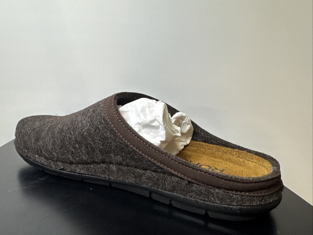 Rohde Herren Filz Pantolette Gr. 40 Mocca Pantoffel 6740