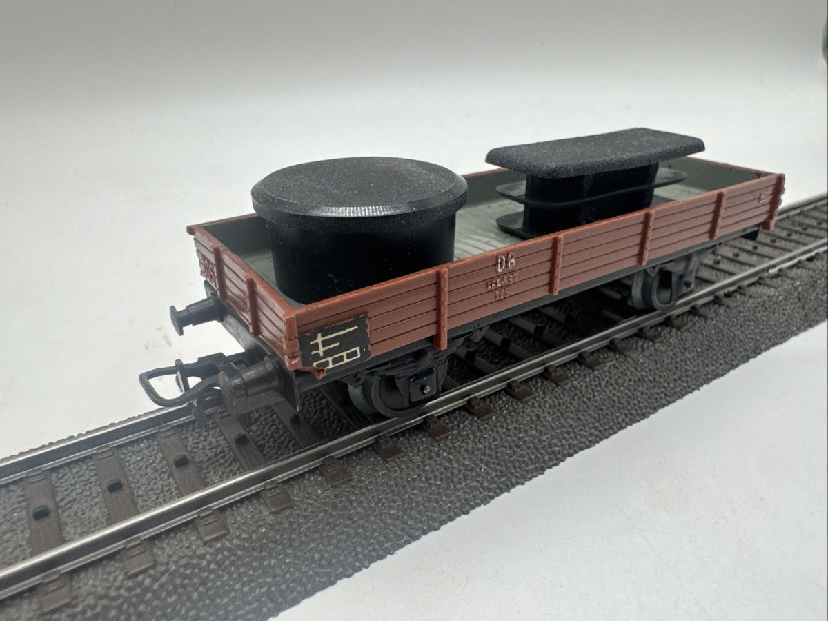 Märklin 4503 H0 Niederbordwagen 464 637 , DB Beladen