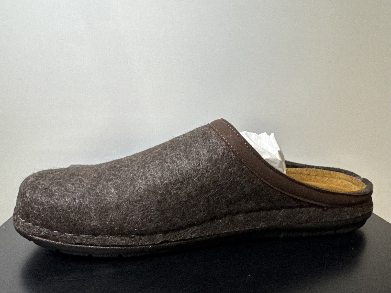 Rohde Herren Filz Pantolette Gr. 42 Mocca Pantoffel 6740