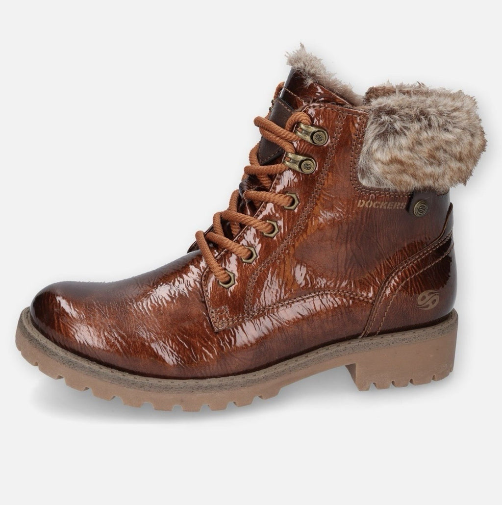 Dockers by Gerli Damen Stiefel Gr.37 Schnürstiefelette Boots Stiefelette