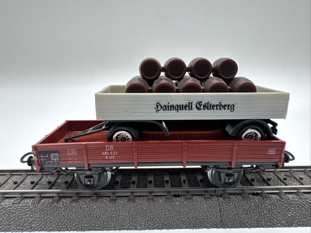 Märklin 4503 H0 Niederbordwagen 464 637 , DB Beladen #526