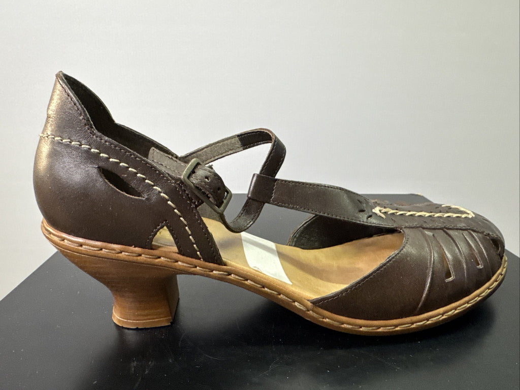 Rieker Sandalette Gr. 42 Leder Braun