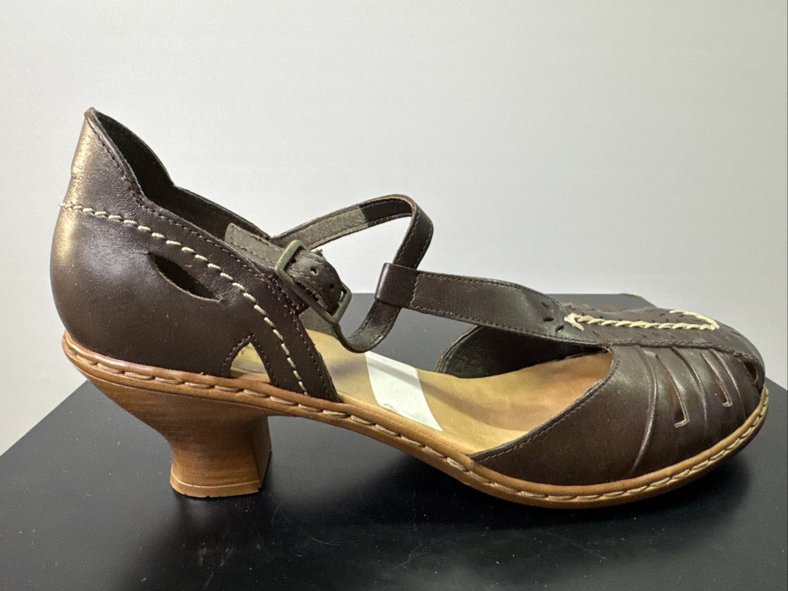 Rieker Sandalette Gr. 42 Leder Braun