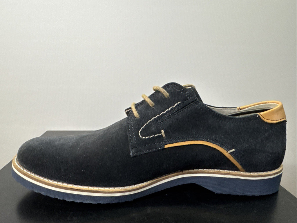 Encanio-702 Business Schuh Derby SIOUX Tempesta Dunkelblau SALE Gr. 43,5
