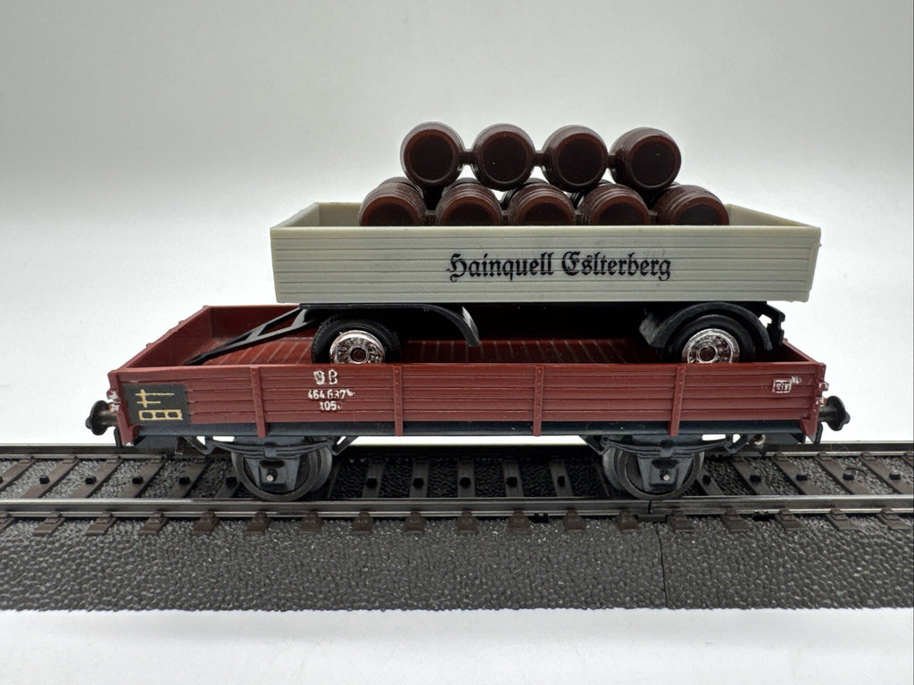 Märklin 4503 H0 Niederbordwagen 464 637 , DB Beladen #525