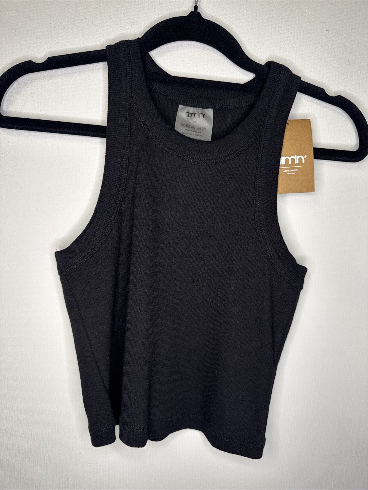 Aim‘n Top Damen Bauchfrei Gr. XL Ribbed Tank Top