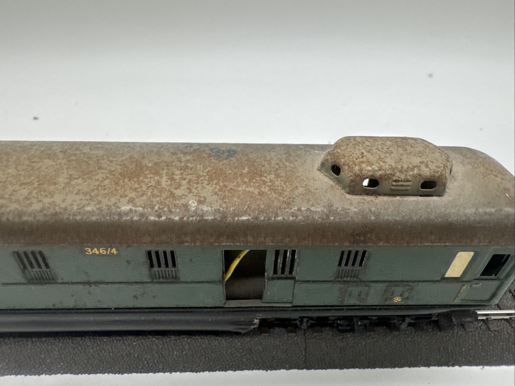 D08 Märklin H0 Personenwagen 346/4 Gepäckwagen Blech Beleuchtet #771