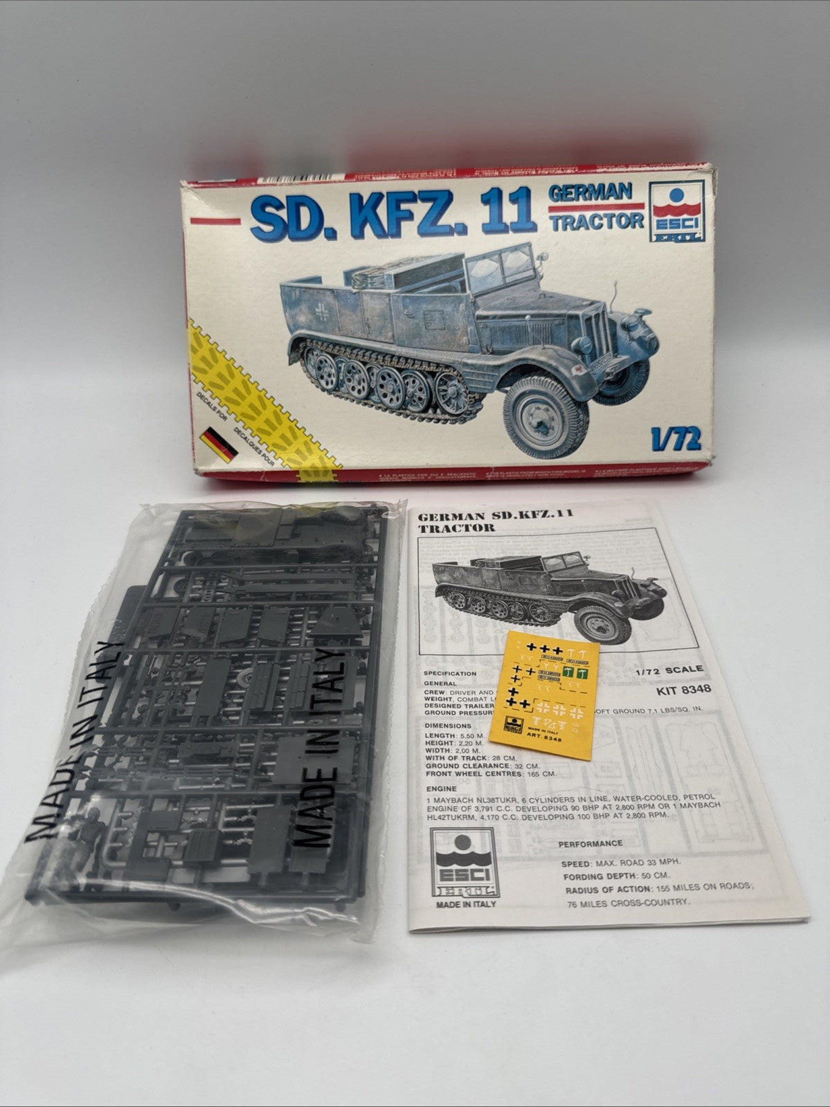 Esci SD. KFZ. 11 Deutscher Traktor Neu
