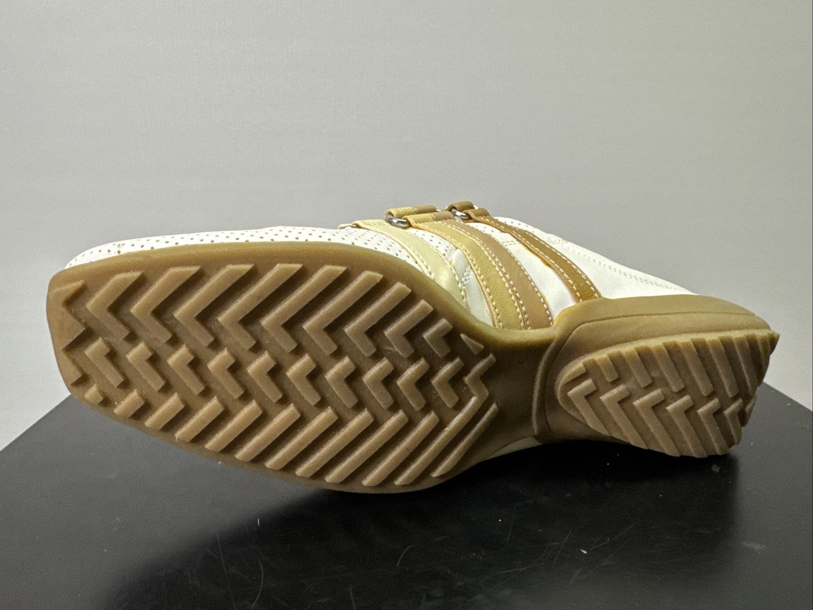 Jana Slipper Gr. 4,5 Damen Slip On Leder Weiß