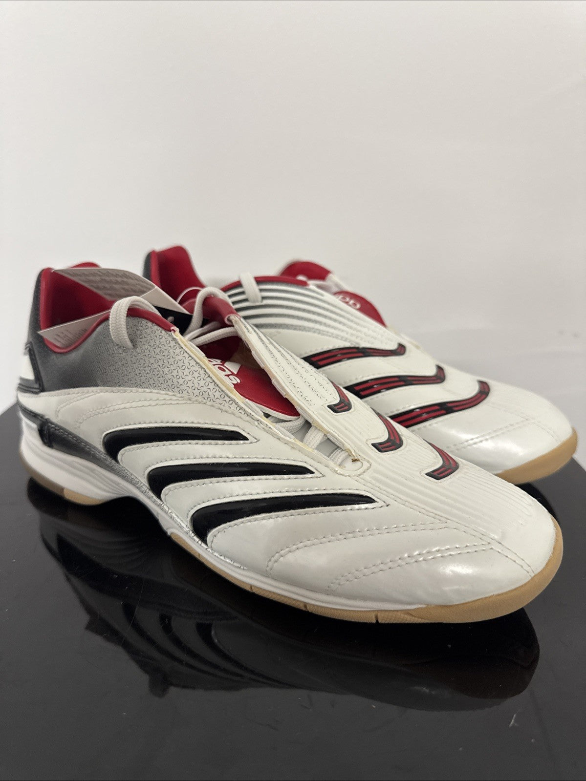 Vintage Adidas Predator Absolado 2006 weiß rot Turnschuhe EUR 45 1/3 UK 10.5
