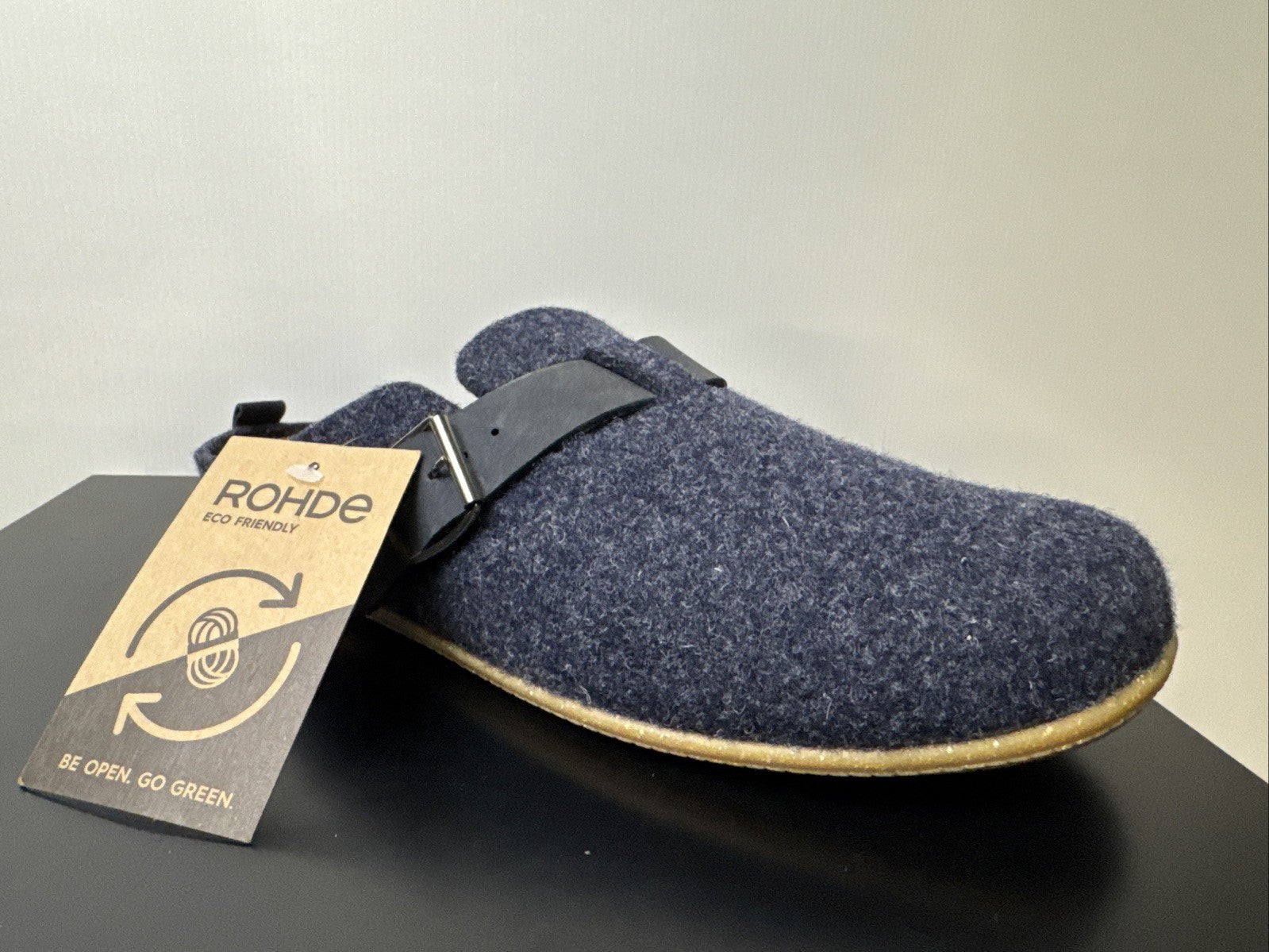 Rohde Herren Filz Pantolette Gr. 41 Ocean Pantoffel 6922