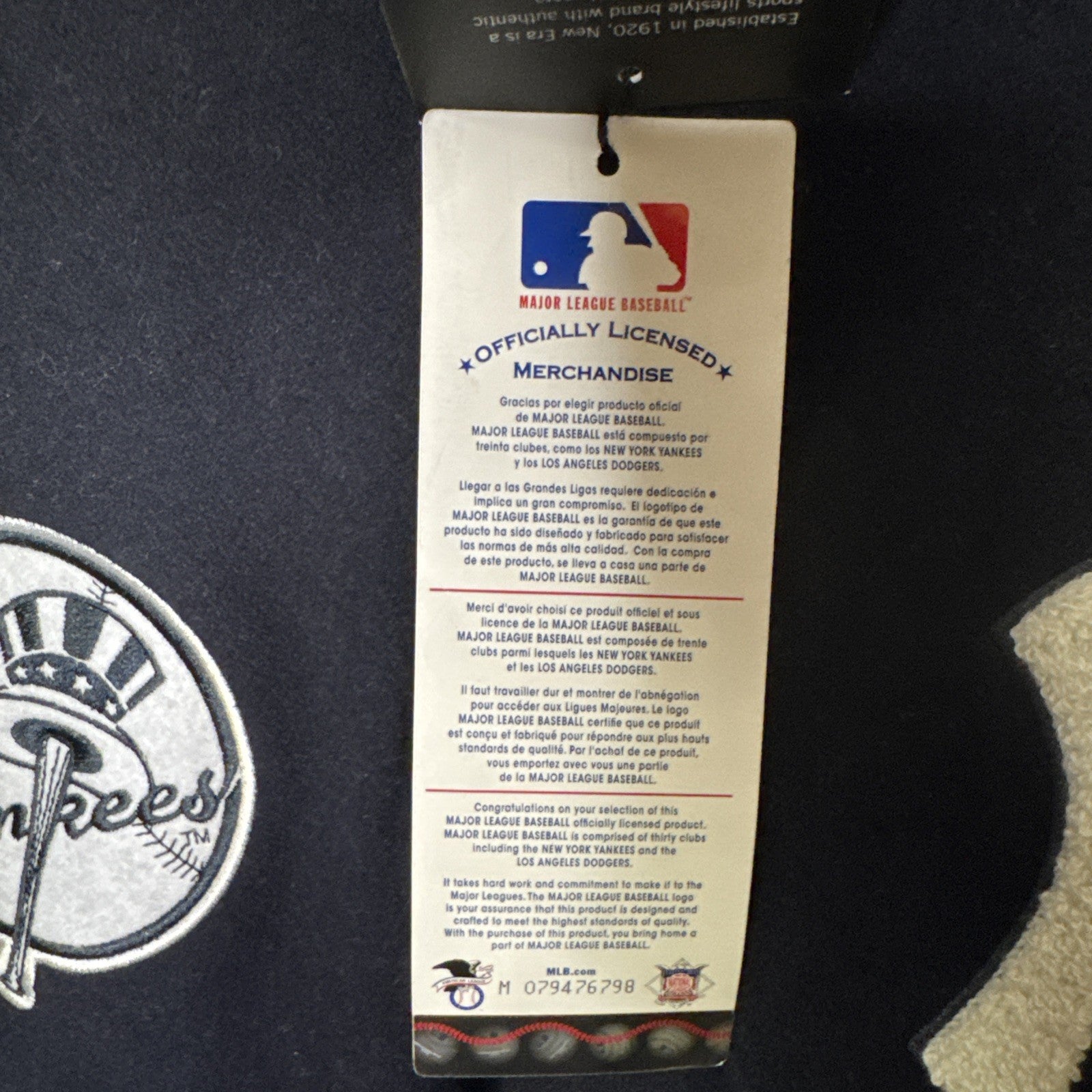 New Era Yankees Bomberjacke Gr. XL New York Navy 