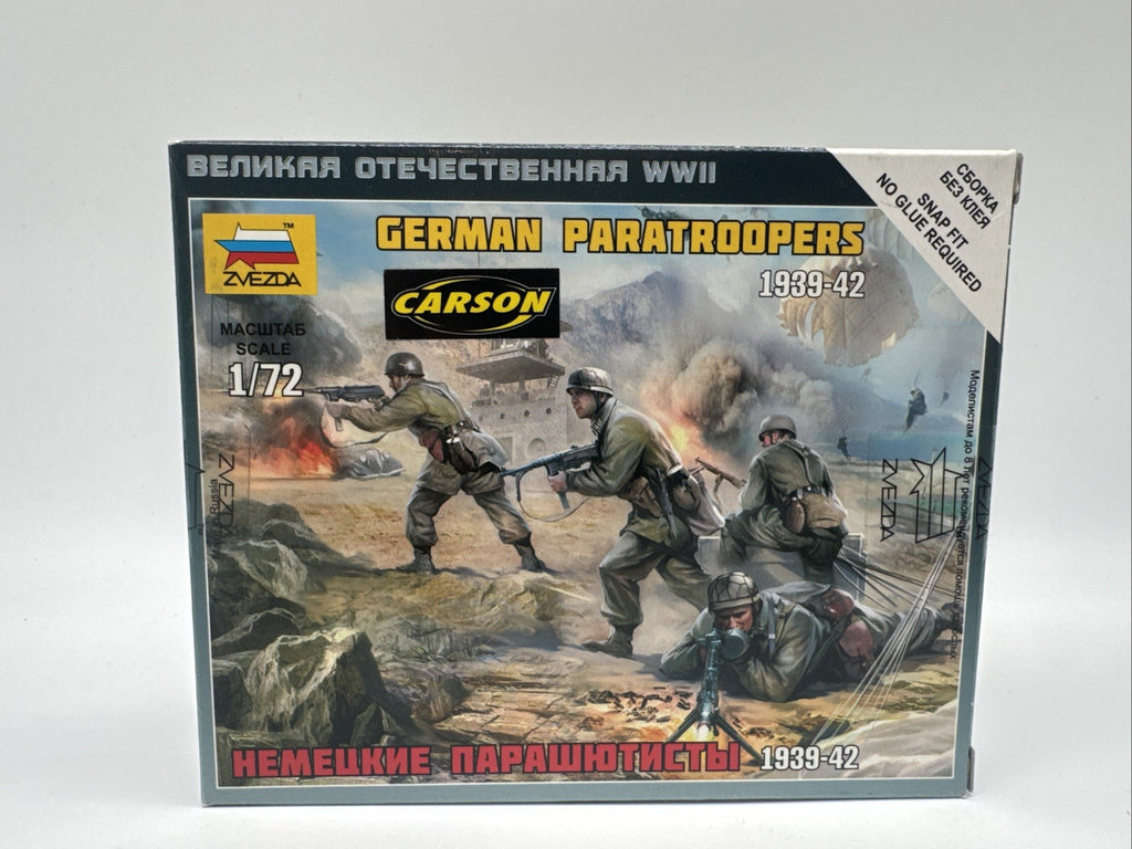 Zvezda 6136 - 1/72 WWII deutsche Fallschirmjäger - Neu