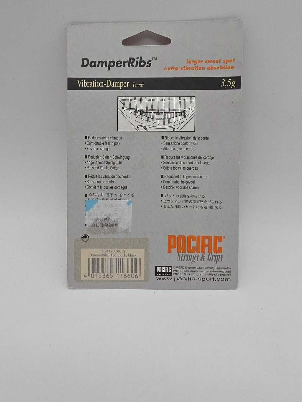 Tennis Vibrationsdämpfer PacRim DamperRibs Neu OVP Schwingungsdämpfer