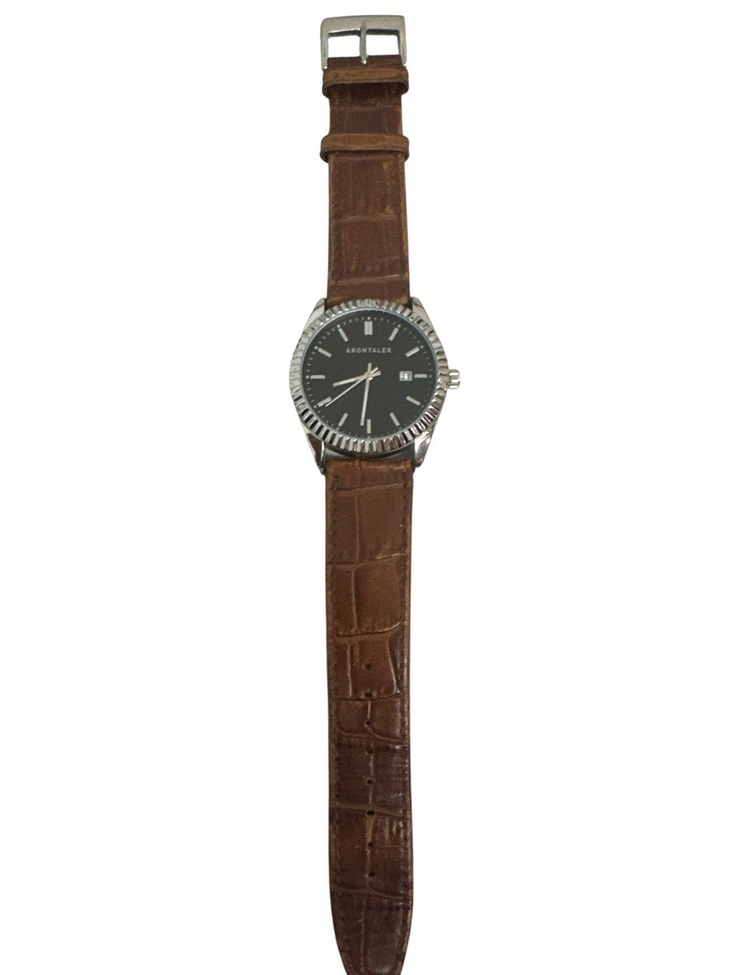 Krontaler Herren Armbanduhr Leder 