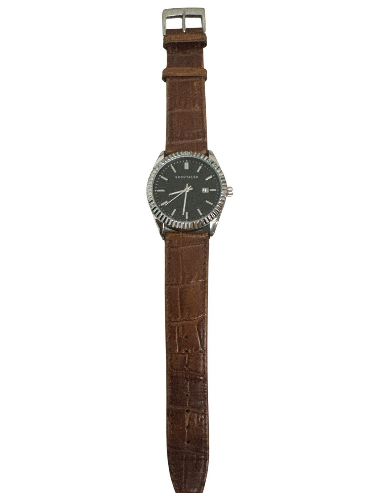 Krontaler Herren Armbanduhr Leder 