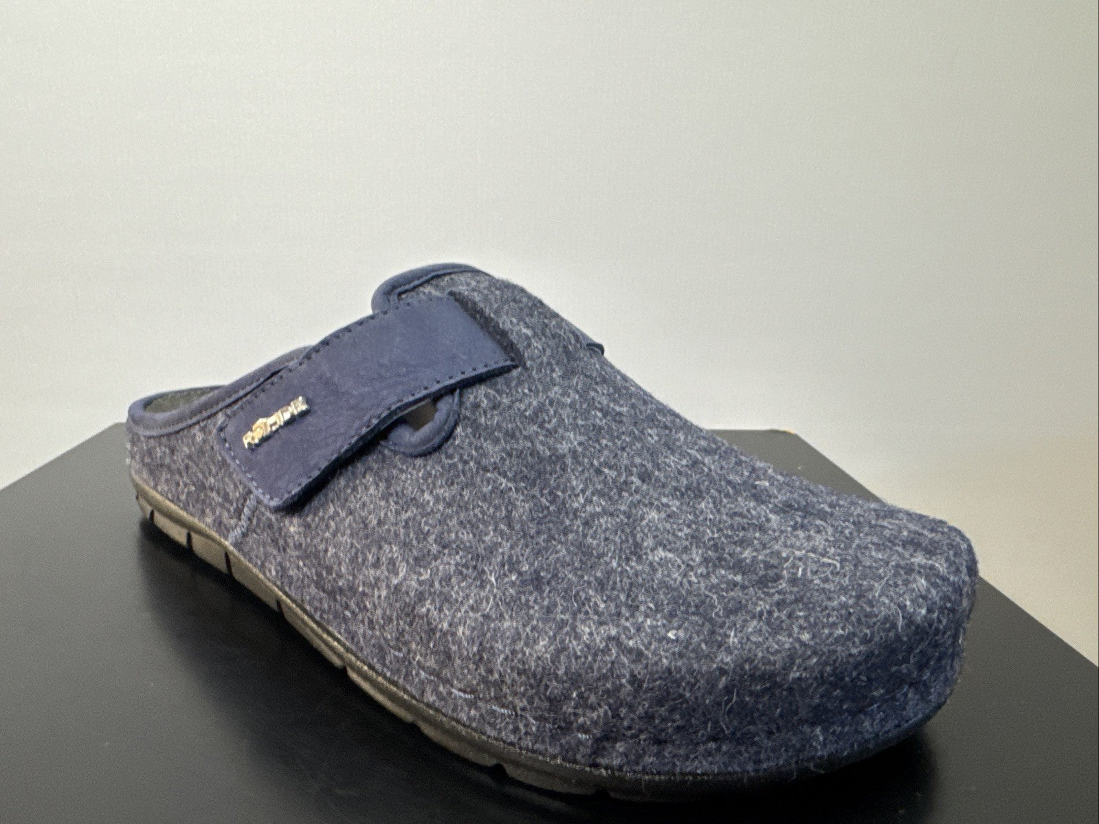 Rohde Herren Filz Pantolette Gr. 40 Ocean Pantoffel Weite G 6741