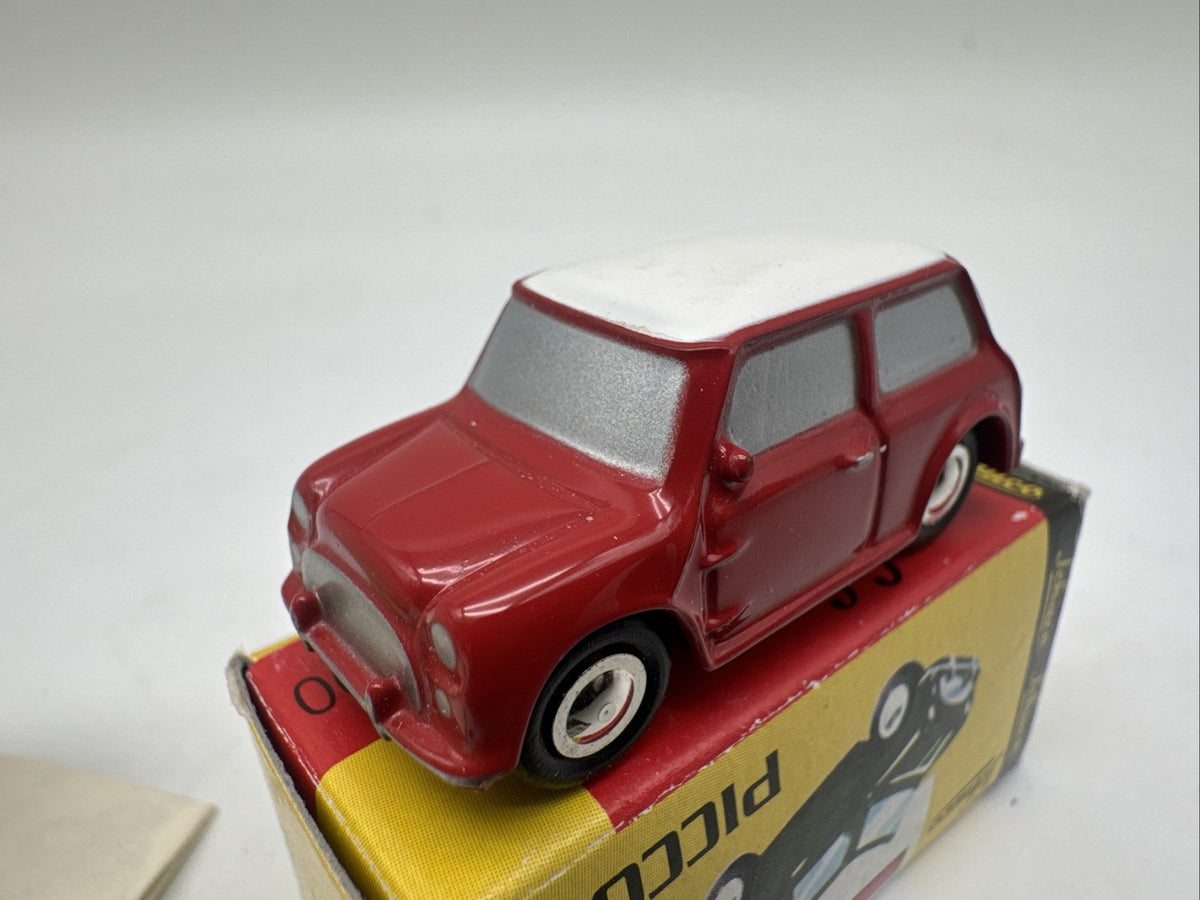 Schuco Piccolo Austin Mini Cooper rot weiß 1:90 in OVP Neuwertig #1