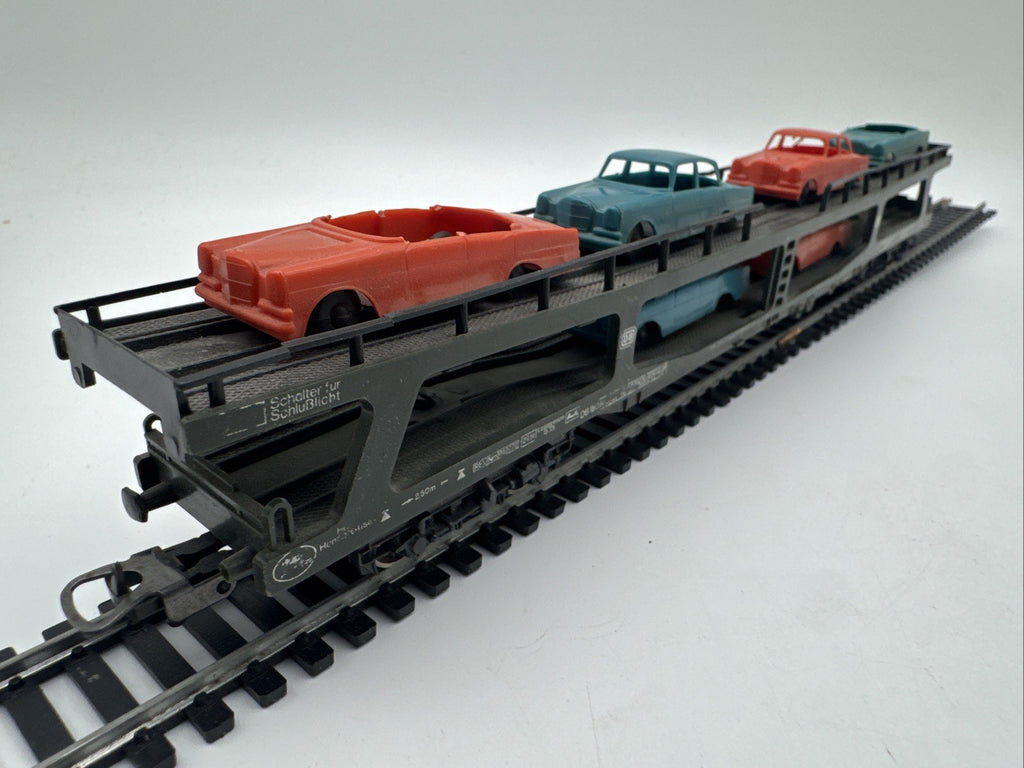 Lima H0 309054 Güterwagen Autotransportwagen teilbeladen grün 80 021-3 DDM915 DB