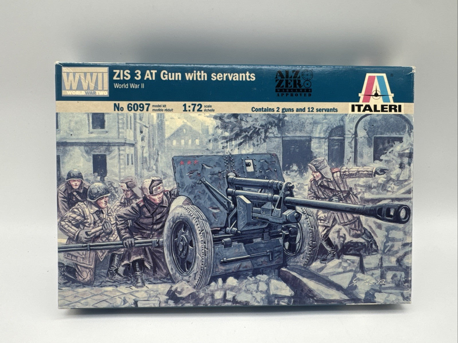 Italeri 1/72 (20mm) WWII Russian ZIS-3 AT Gun & Crew