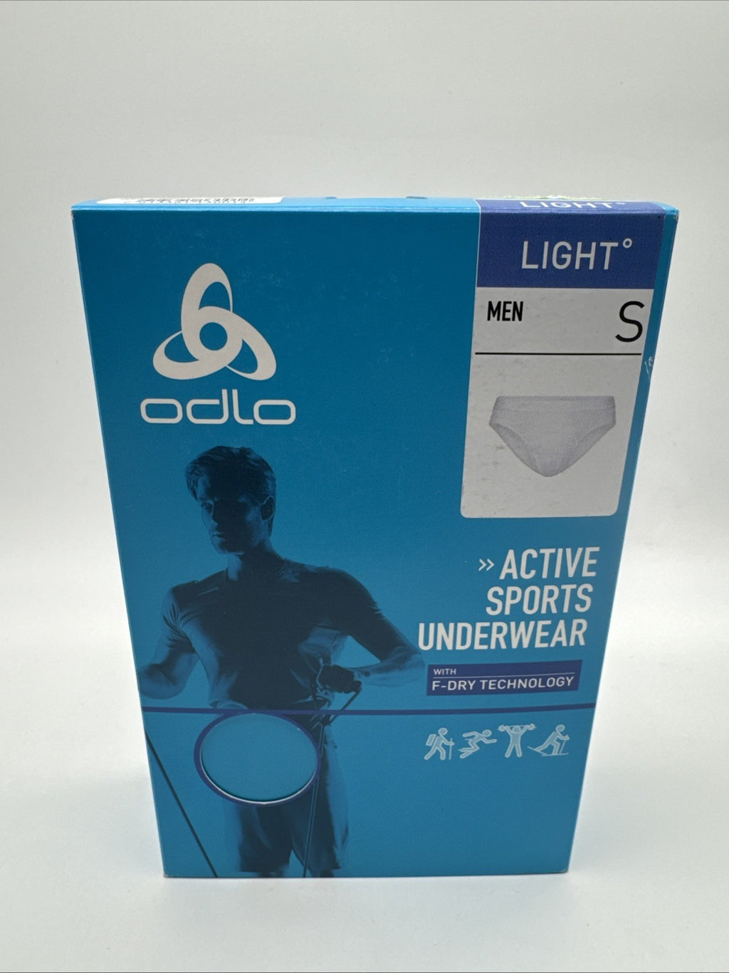 Odlo Active F-Dry Light Eco Slip Men Weiß |Funktionswäsche Gr. S
