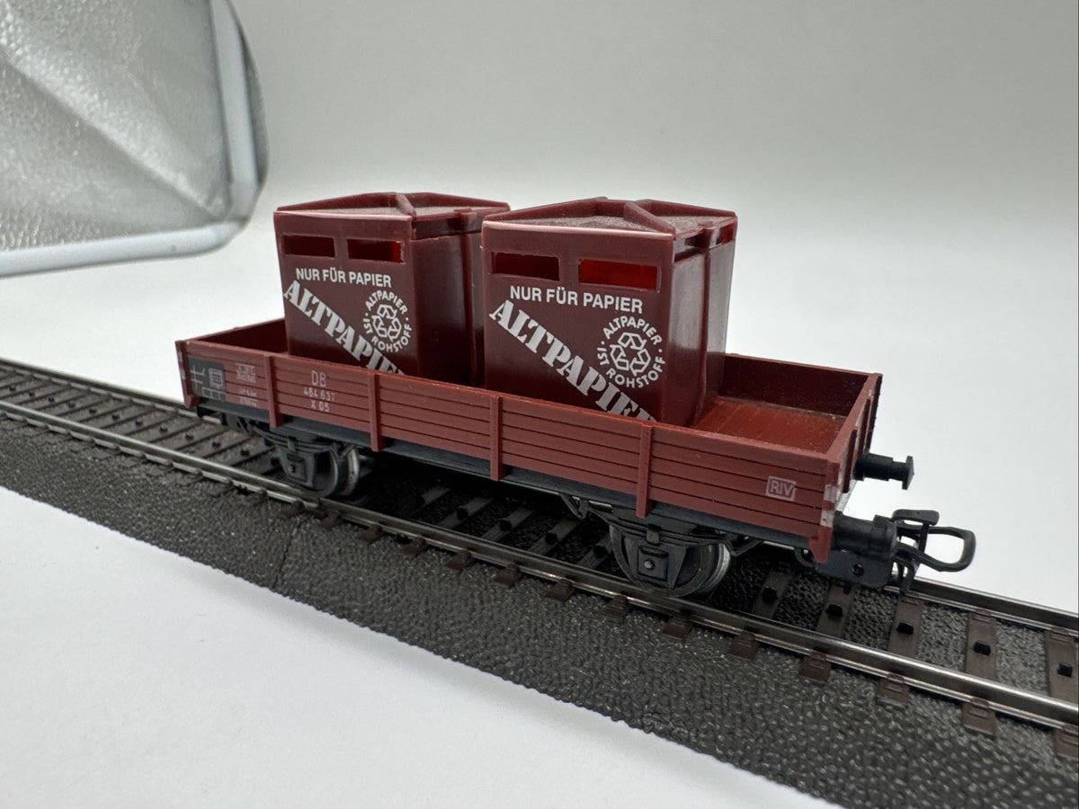 Märklin 4503 H0 Niederbordwagen 464 637 , DB Beladen #516