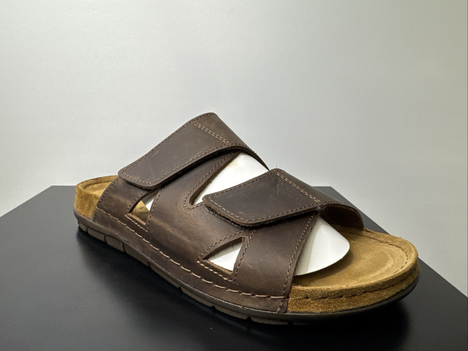 Rohde Herren Pantoletten Gr.44 Hausschuhe Sandale 5914 Mocca