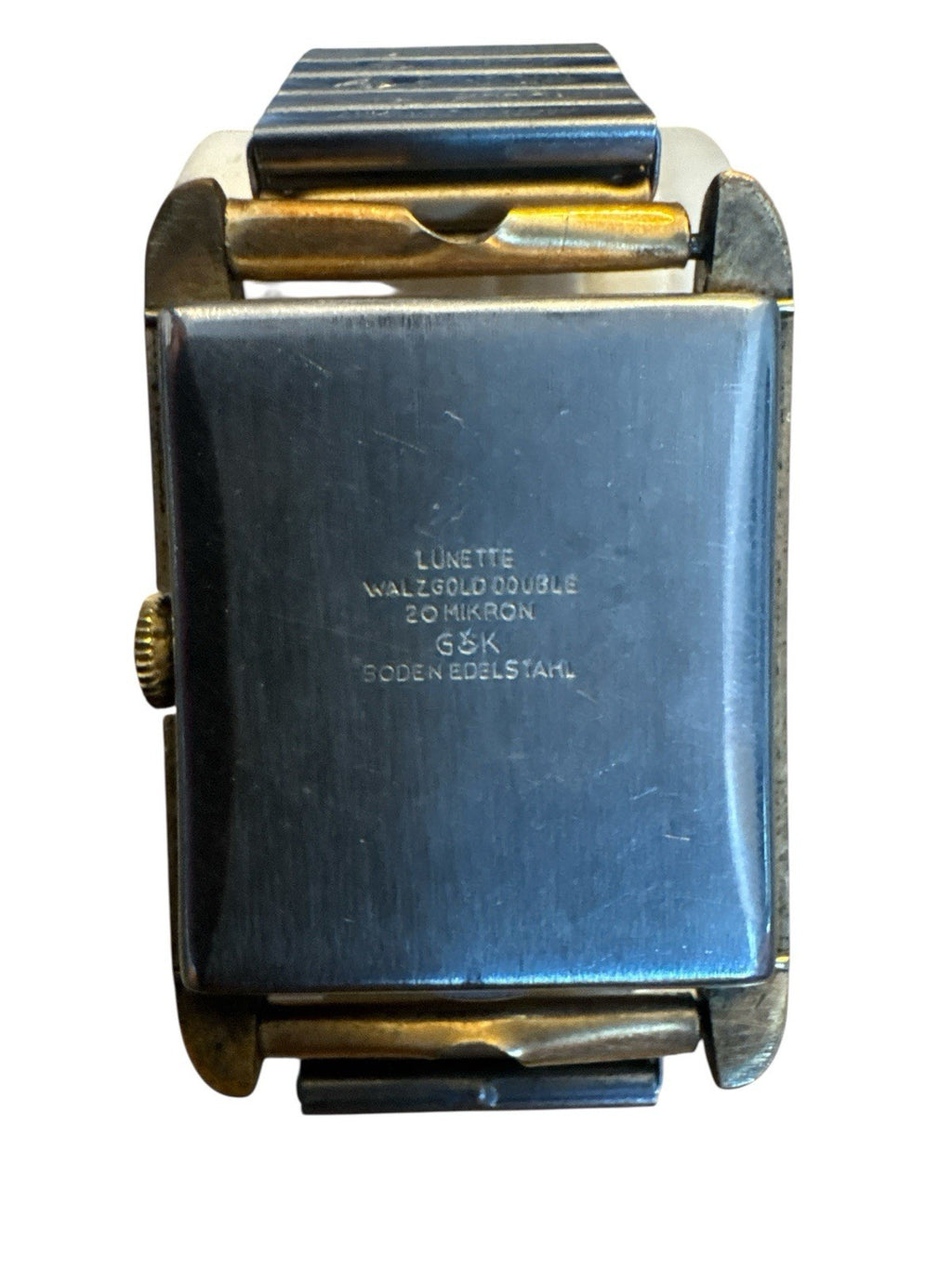 Vintage Uhr Mögus Anker 16 Rubis Walzgold