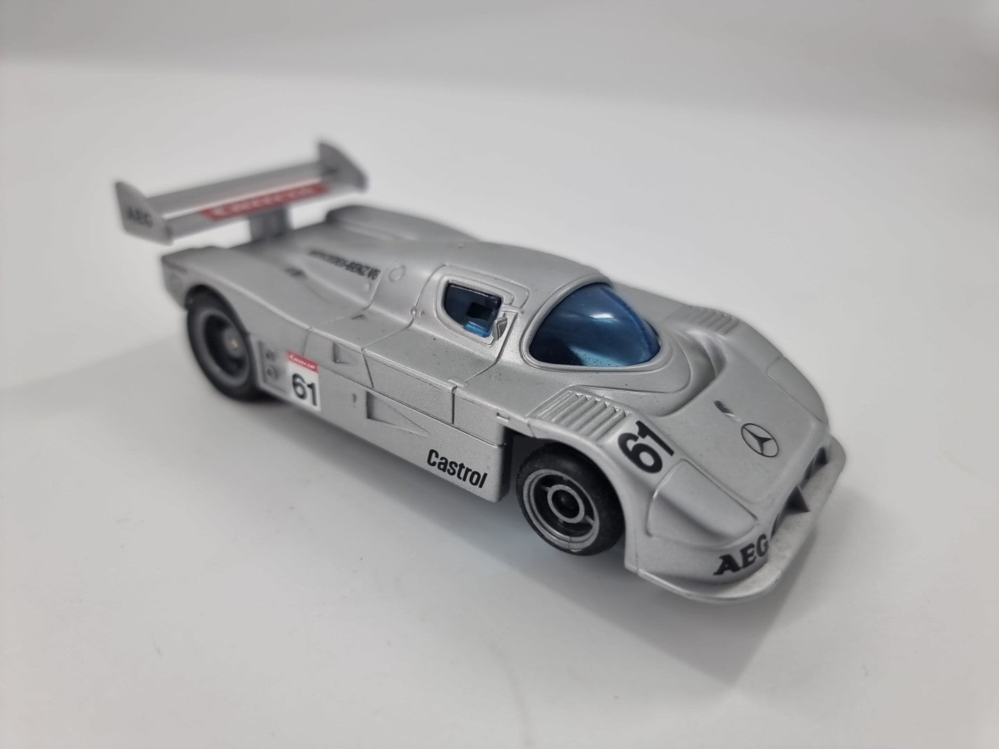 MERCEDES BENZ AMG SILBER CARRERA SLOT CAR SPIELZEUG 