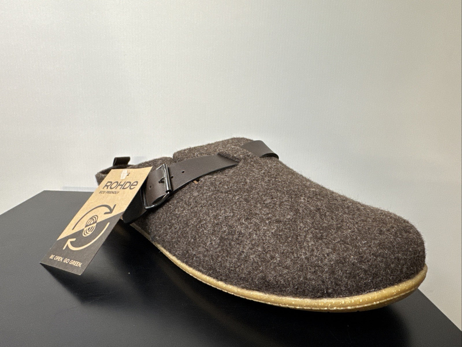 Rohde Herren Filz Pantolette Gr. 43 Mocca Pantoffel 6922
