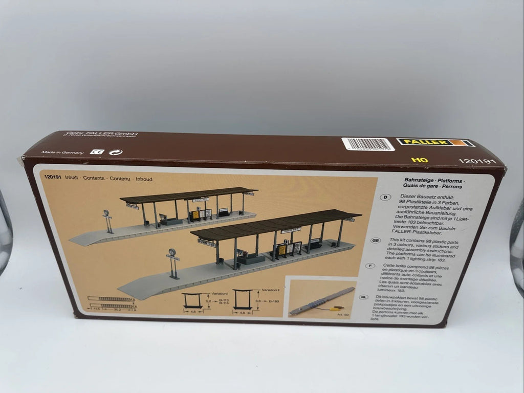 FALLER - HO B-191 Bahnsteige. Gebäudebausätze Modelleisenbahn, Modellbau
