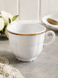 Mitterteich Kaffeetassen weiß Goldrand Bavaria Porzellan Neu