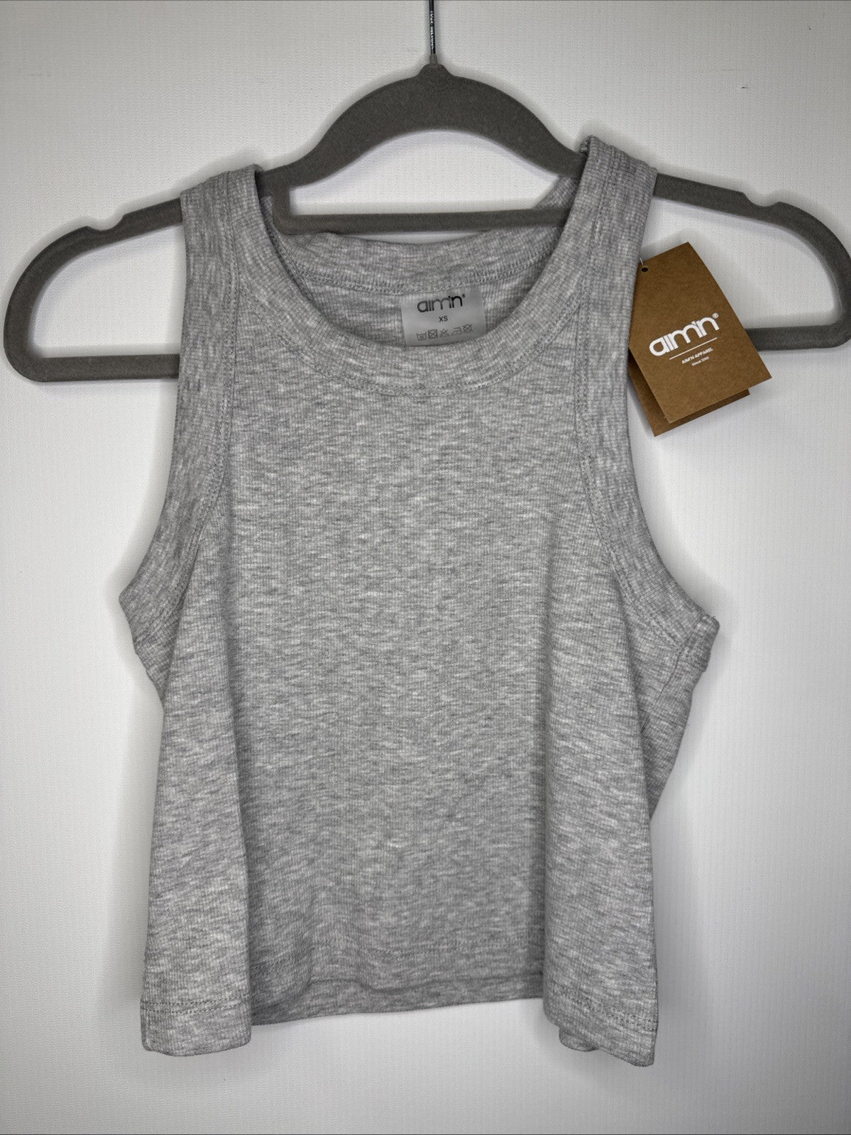 Aim‘n Top Damen Bauchfrei Gr. XS Ribbed Tank Top