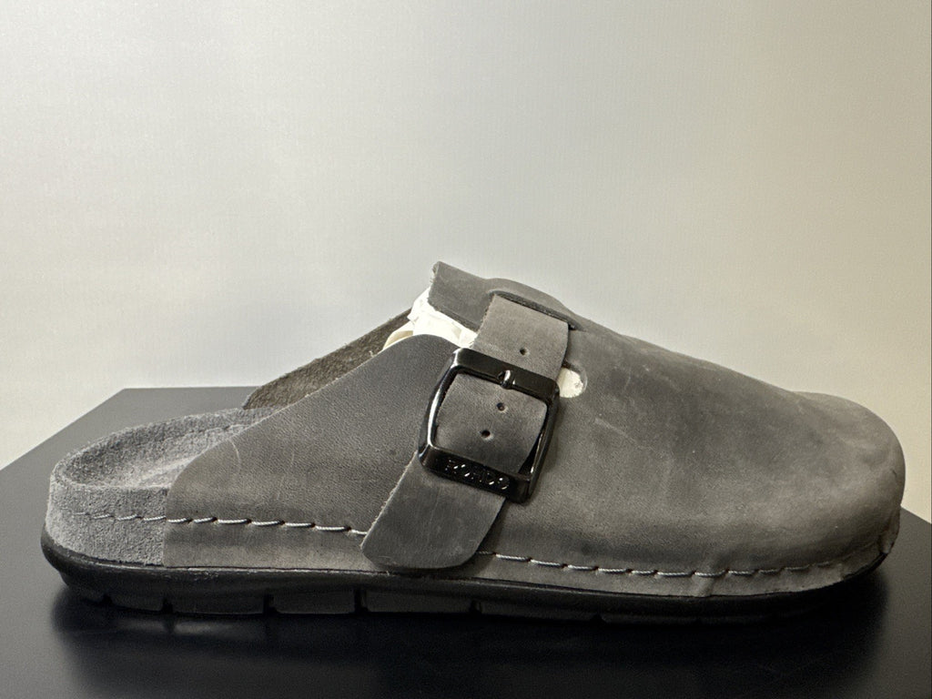 Rohde Herren Pantolette Gr. 39 Anthrazit Pantoffel  Schuhweite G 6743