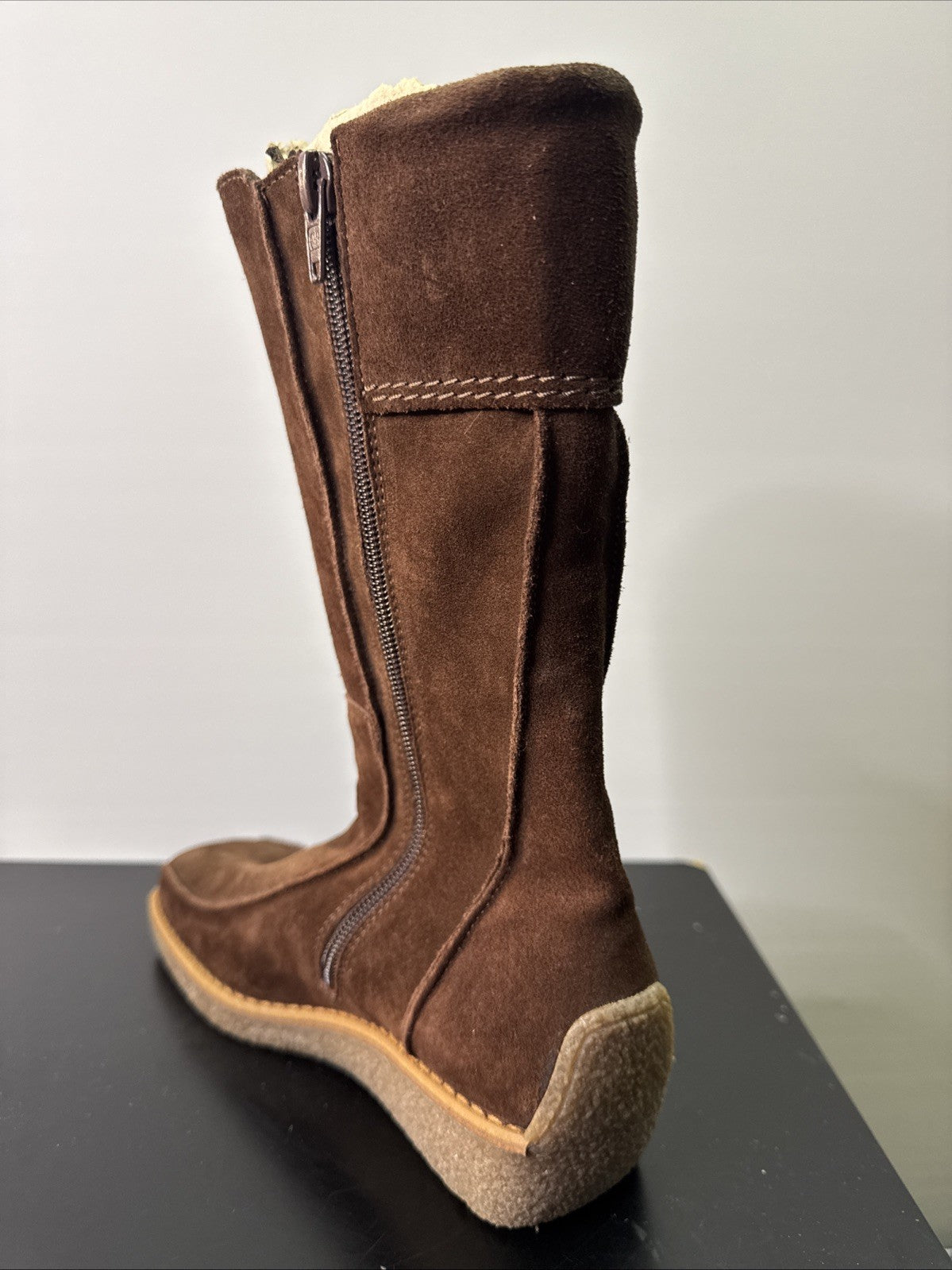 A-B Stiefelette Gr. 32 Mädchen Braun Leder 