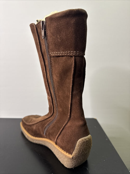 A-B Stiefelette Gr. 32 Mädchen Braun Leder 