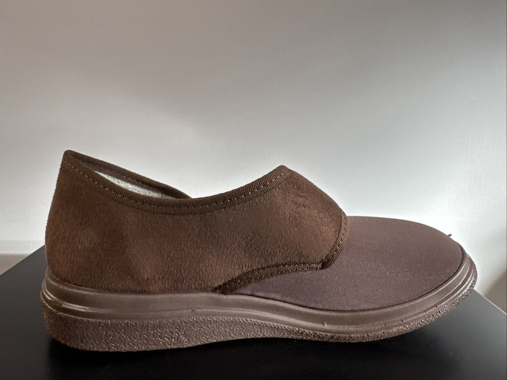 Fischer Markenschuh Herren Pantoffel Gr. 36 Halbschuh Braun