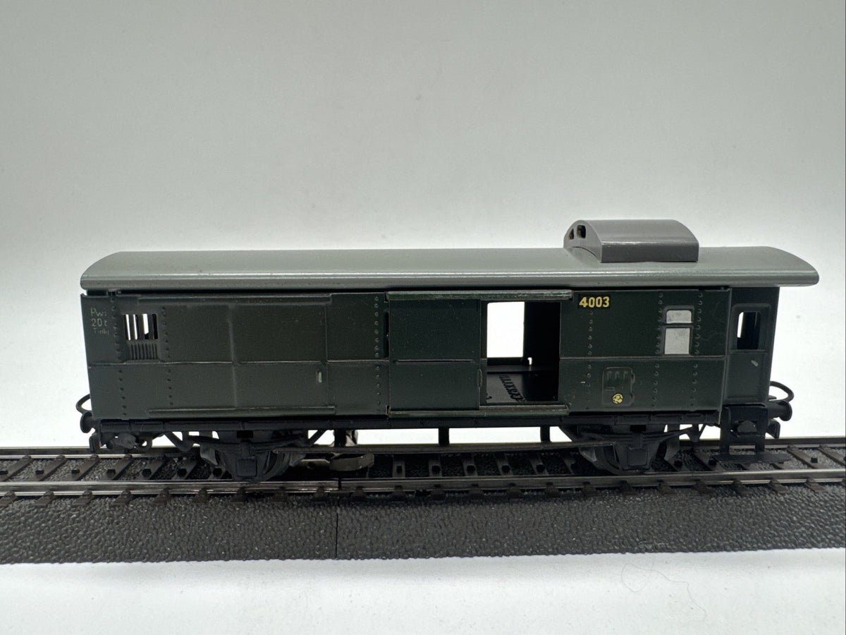 Märklin H0 4003/6 Gepäckwagen Top Modellbahn Klassiker Beleuchtet #655
