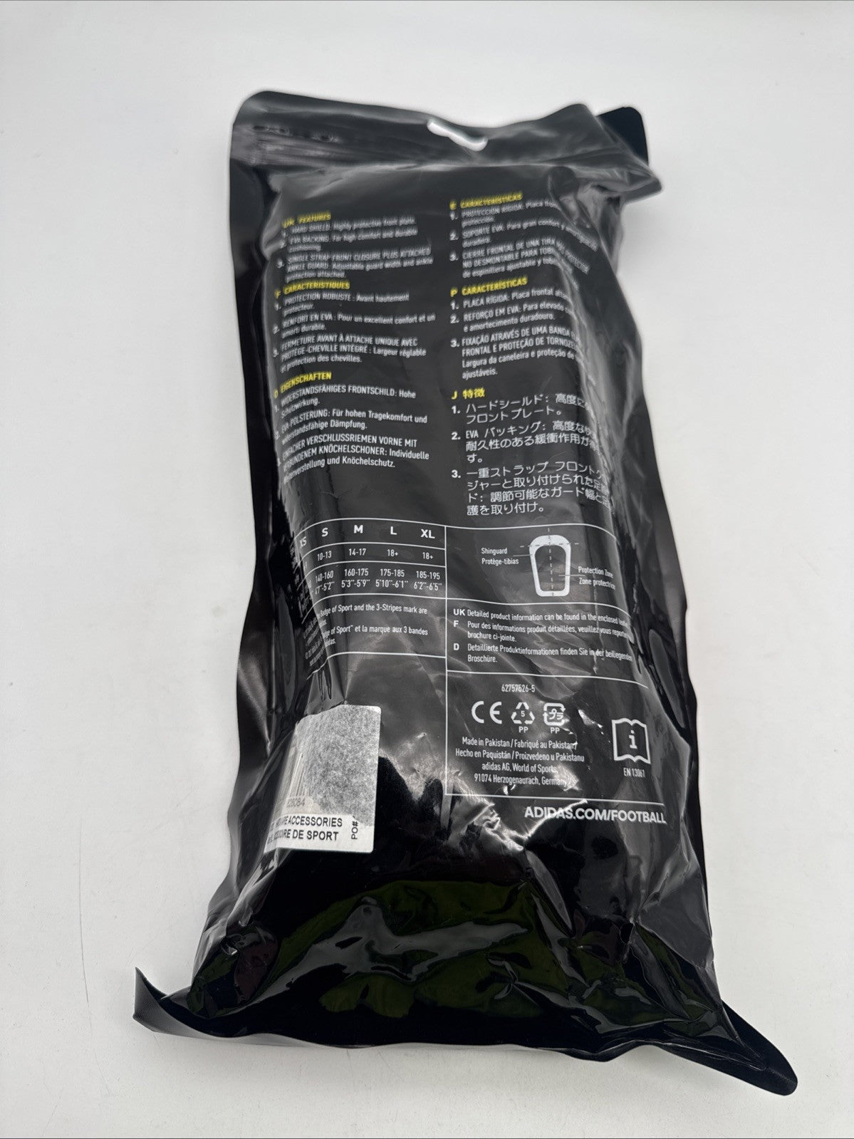 Adidas Schienbeinschone Gr. XL Fußball XClub